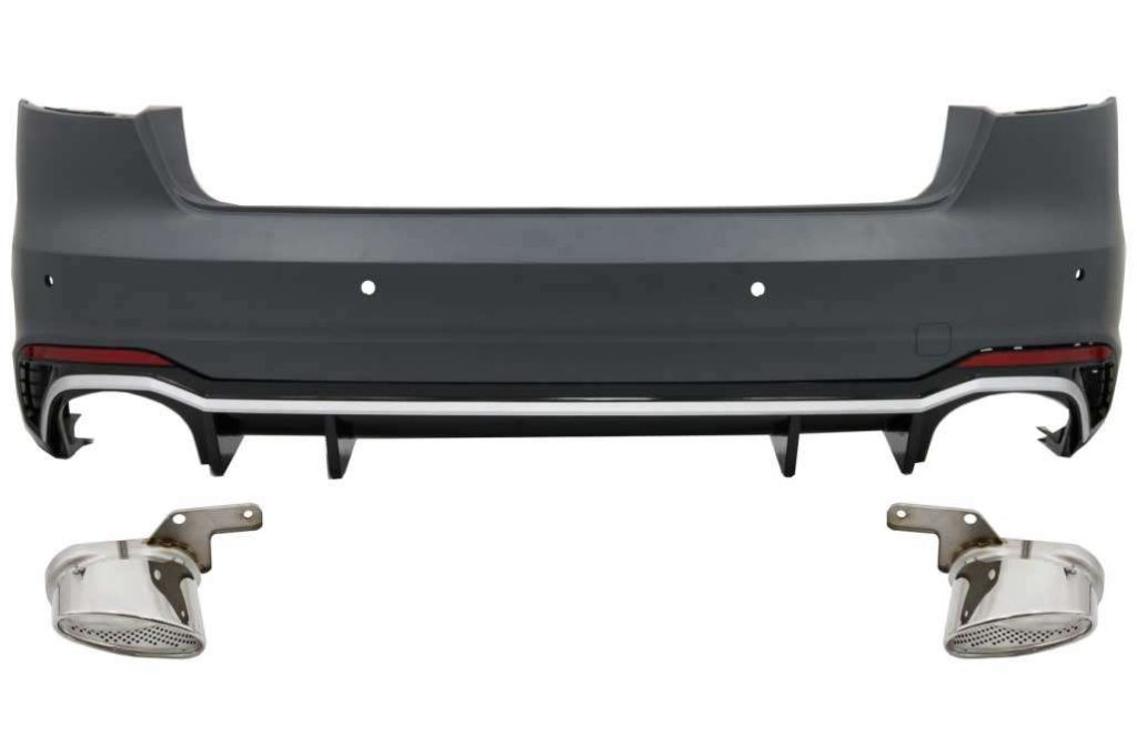 Βλησαρούλης Car Center - Rear Bumper suitable for Audi A4 B9 8W (2016-2018) Sedan RS4 Design