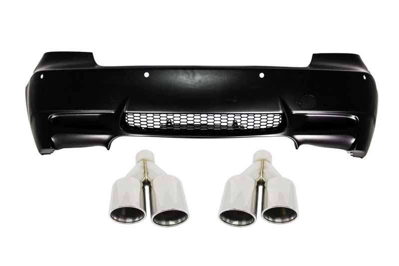 Βλησαρούλης Car Center - Rear Bumper suitable for BMW 3 Series E92/E93 (2006-2010) M3 Design with Quad Exhaust Muffler Tips