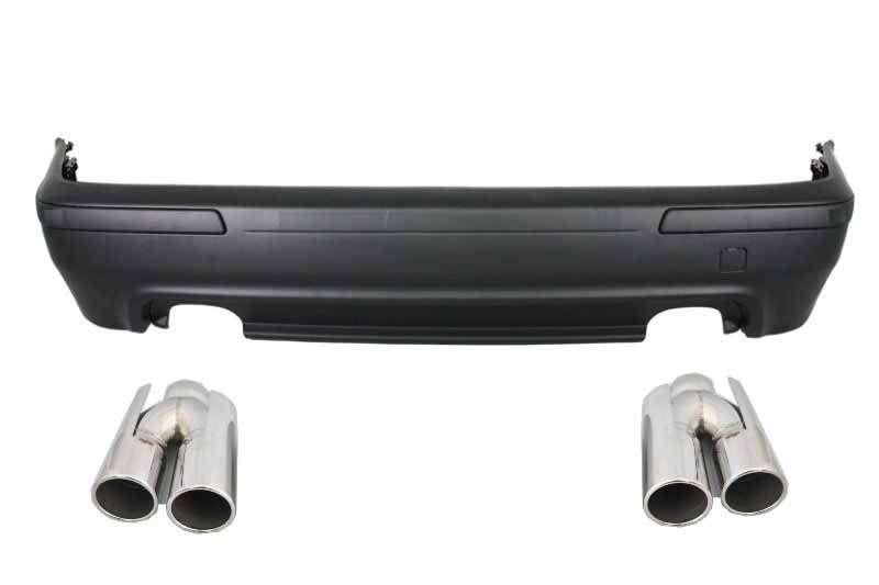 Βλησαρούλης Car Center - Rear Bumper suitable for BMW 5 Series E39 (1995-2003) Double Outlet M5 Design and Exhaust Muffler Tips ACS Design