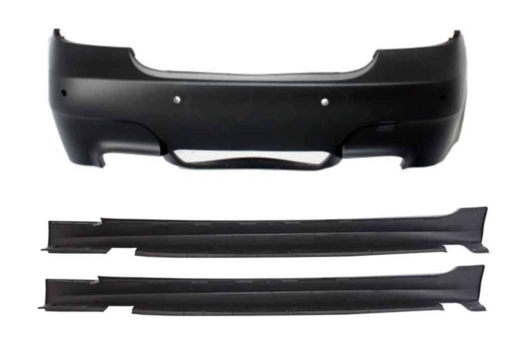 Βλησαρούλης Car Center - Rear Bumper suitable for BMW 5 Series E60 LCI (2007-2010) M5 Design with PDC with Side Skirts
