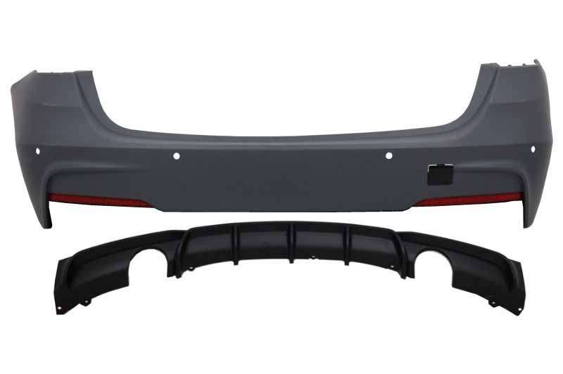 Βλησαρούλης Car Center - Rear Bumper suitable for BMW F31 3 Series Touring Non LCI & LCI (2011-2018) M-Performance Design Double Outlet Single Exahust