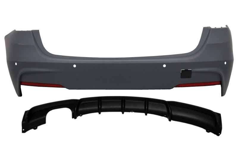 Βλησαρούλης Car Center - Rear Bumper suitable for BMW F31 3 Series Touring Non LCI & LCI (2011-2018) M-Performance Design Single Outlet Double Exhaust