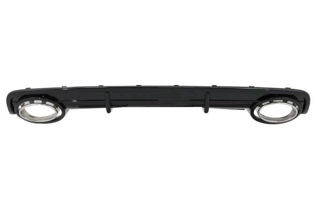 Βλησαρούλης Car Center - Rear Bumper Valance Air Diffuser suitable for Audi A6 C6 4F (2004-2008) Sedan Avant RS Design Black