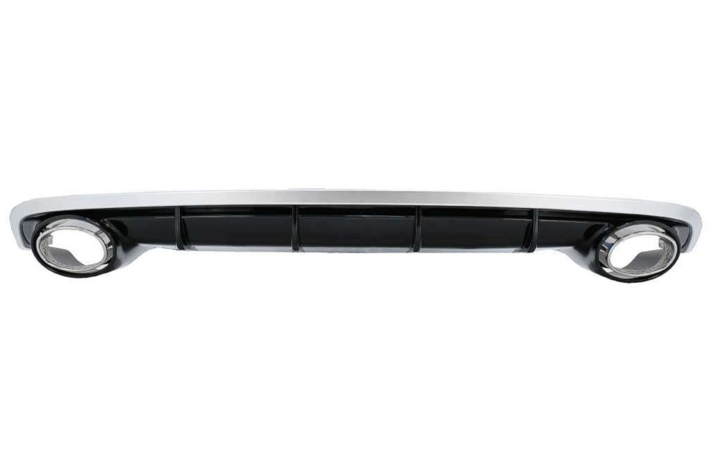 Βλησαρούλης Car Center - Rear Bumper Valance Diffuser and Exhaust Tips suitable for Audi A6 4G C7 Facelift (2015-2018) RS6 Design