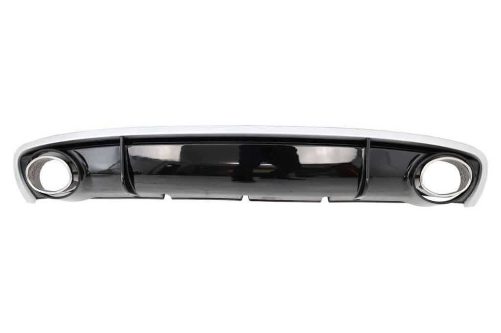Βλησαρούλης Car Center - Rear Bumper Valance Diffuser & Exhaust Tips suitable for AUDI A4 B8 B8.5 Limousine Avant Facelift (2012-2015) RS4 Design