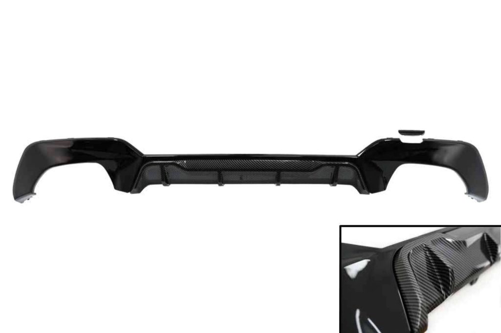 Βλησαρούλης Car Center - Rear Bumper Valance Diffuser suitable for BMW 3 Series G20 G28 Sedan G21 Touring (2019-up) M340i M Look Carbon Insertion