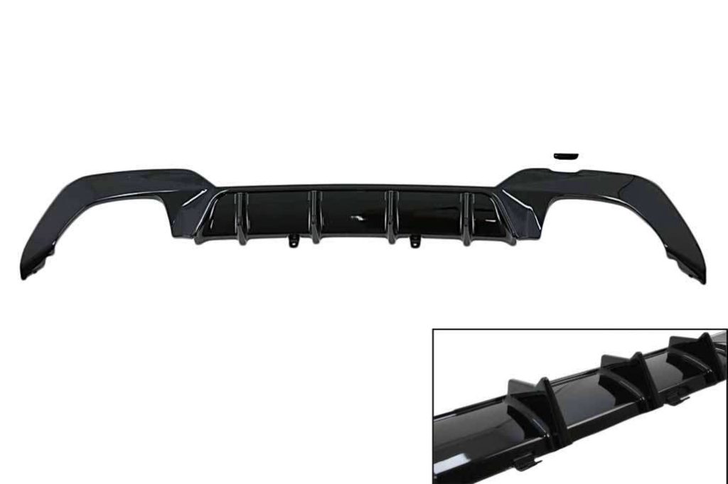Βλησαρούλης Car Center - Rear Bumper Valance Diffuser suitable for BMW 3 Series G20 G28 Sedan G21 Touring (2019-up) M340i M Look Black
