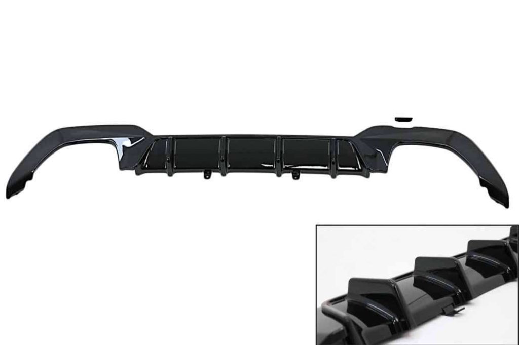 Βλησαρούλης Car Center - Rear Bumper Valance Diffuser suitable for BMW 3 Series G20 G28 Sedan G21 Touring (2018-up) M340i Design Black