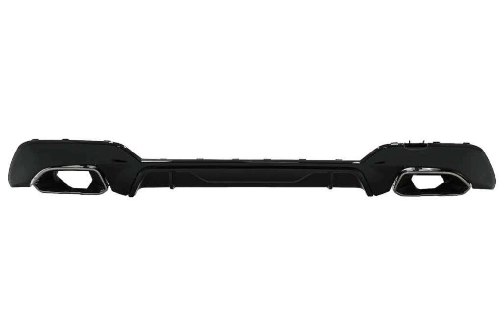 Βλησαρούλης Car Center - Rear Bumper Valance Diffuser With Chrome Exhaust Tips suitable for BMW 3 Series G20 G28 Sedan G21 Touring (2018-2022) M340i M Look