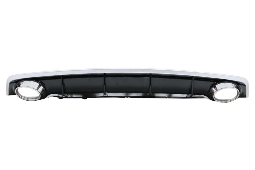 Βλησαρούλης Car Center - Rear Bumper Valance Diffuser with Exhaust Tips suitable for Audi A7 4G Facelift (2015-up) RS7 Design only for S7 S-Line