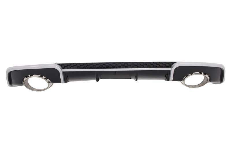 Βλησαρούλης Car Center - Rear Bumper Valance Diffuser with Exhaust Tips suitable for Audi A3 8V Hatchback Sportback (2012-2015) RS3 Design