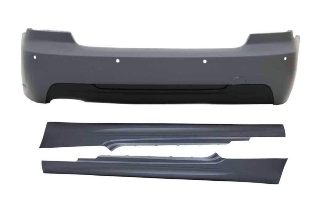 Βλησαρούλης Car Center - Rear Bumper with Side Skirts suitable for BMW 3 Series E92 Coupe E93 Cabrio Pre LCI & LCI (2006-10.2013) M-Technik Design