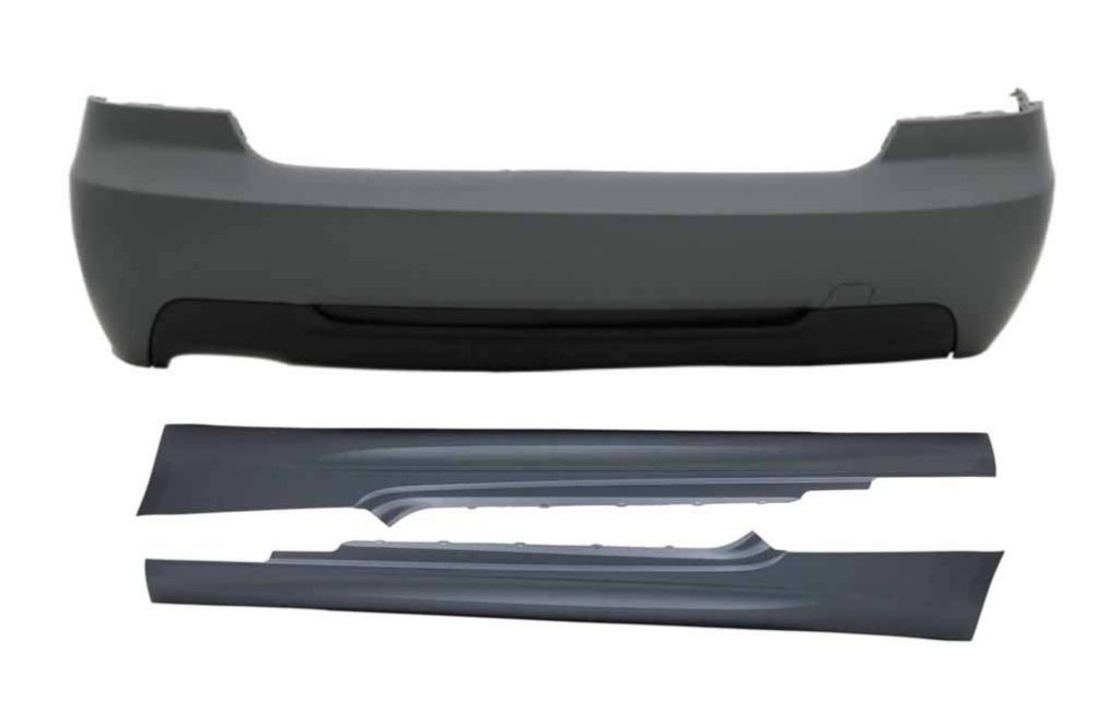 Βλησαρούλης Car Center - Rear Bumper with Side Skirts suitable for BMW 3 Series E92 Coupe E93 Cabrio Non-LCI & LCI (2006-2013) M-Technik Design