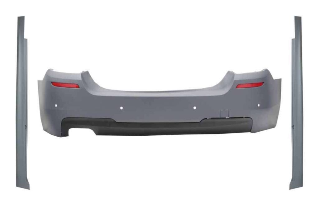 Βλησαρούλης Car Center - Rear Bumper with Side Skirts suitable for BMW 5 Series F10 (2011-2017) M-Technik Design