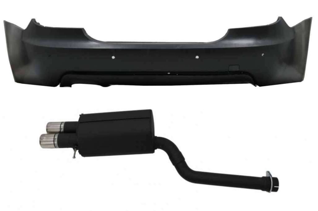 Βλησαρούλης Car Center - Rear Bumper with Twin Sport Muffler Exhaust System suitable for BMW 5 Series E60 (2003-2007) M-Technik Design