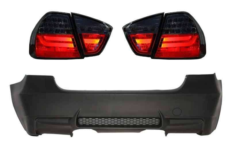 Βλησαρούλης Car Center - Rear Bumper without PDC suitable for BMW 3 Series E90 (2005-2008) with LED Taillights Smoke M3 Design