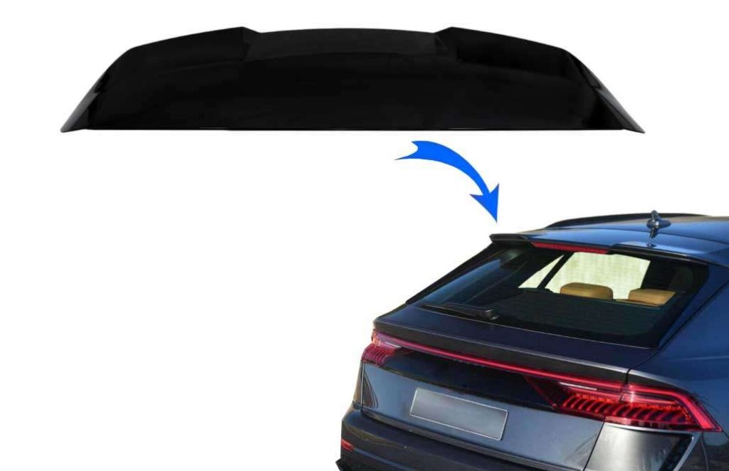 Βλησαρούλης Car Center - Rear Roof Spoiler suitable for Audi Q8 SUV (2018-up) RS Design Piano Black