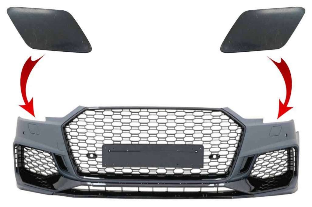 Βλησαρούλης Car Center - SRA Covers Front Bumper suitable for AUDI A4 B9 8W Limousine Avant (2016-2018) Quattro RS4 Design