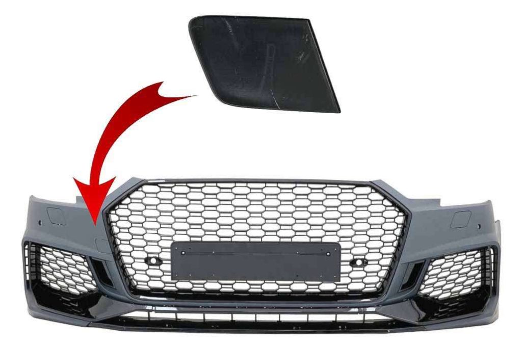 Βλησαρούλης Car Center - Tow Hook Cover Front Bumper suitable for AUDI A4 B9 8W Limousine Avant (2016-2018) Quattro RS4 Design