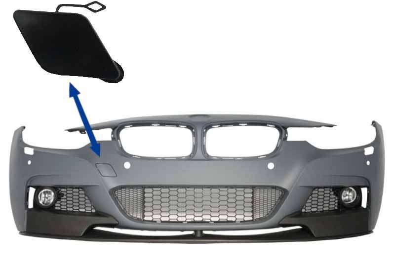 Βλησαρούλης Car Center - Tow Hook Cover Front Bumper suitable for BMW 3er F30 F31 Sedan Touring (2011-up) M-tech M Performance Design