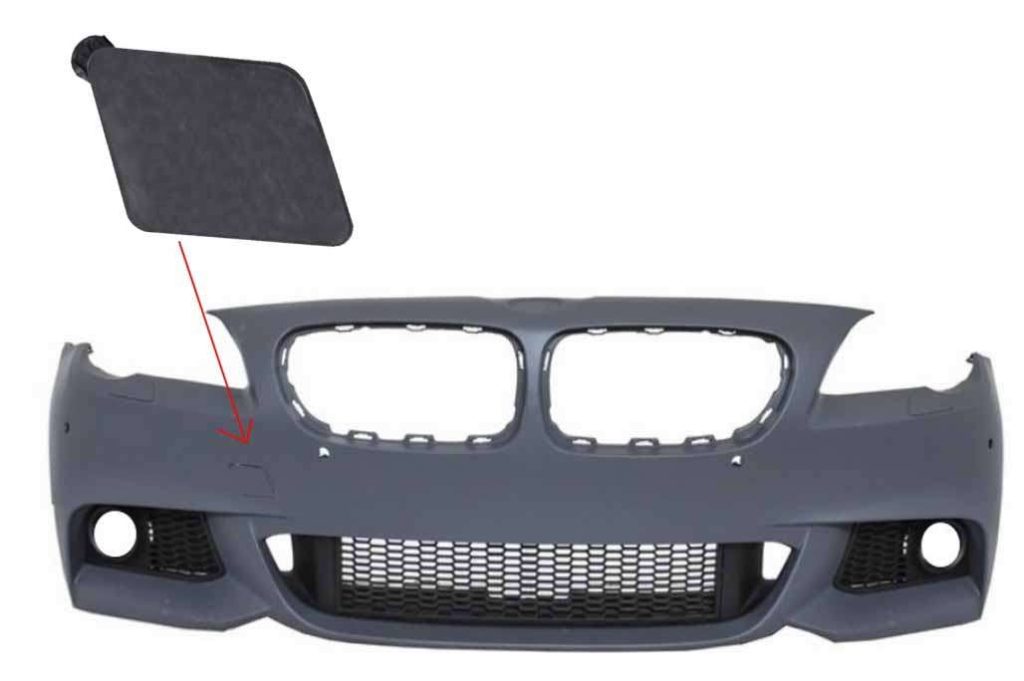 Βλησαρούλης Car Center - Tow Hook Cover Front Bumper suitable for BMW F10 F11 5 Series (2011-up) M-Technik Design