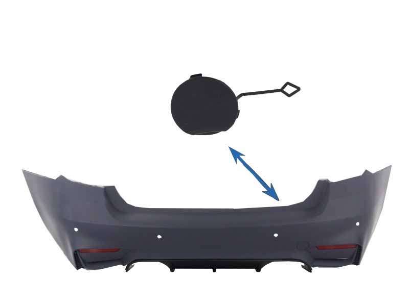 Βλησαρούλης Car Center - Tow Hook Cover Rear Bumper suitable for BMW 3 Series F30 (2011-up) M3 M-tech Design