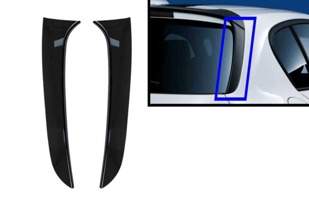 Βλησαρούλης Car Center - Trunk Rear Window Fin Spoiler suitable for BMW 1 Series F20 F21 (2011-2019) Piano Black