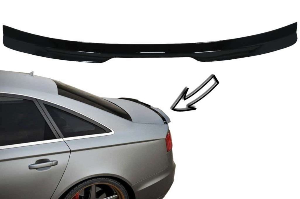 Βλησαρούλης Car Center - Trunk Spoiler suitable for Audi A6 C7 4G Sedan 4 Doors (2011-2018) Piano Black