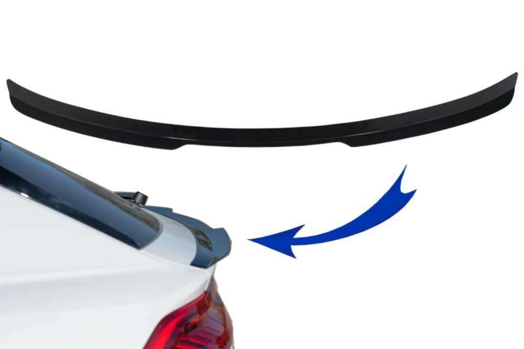 Βλησαρούλης Car Center - Trunk Spoiler suitable for Audi Q8 SUV (2018-up) Sport Design Piano Black