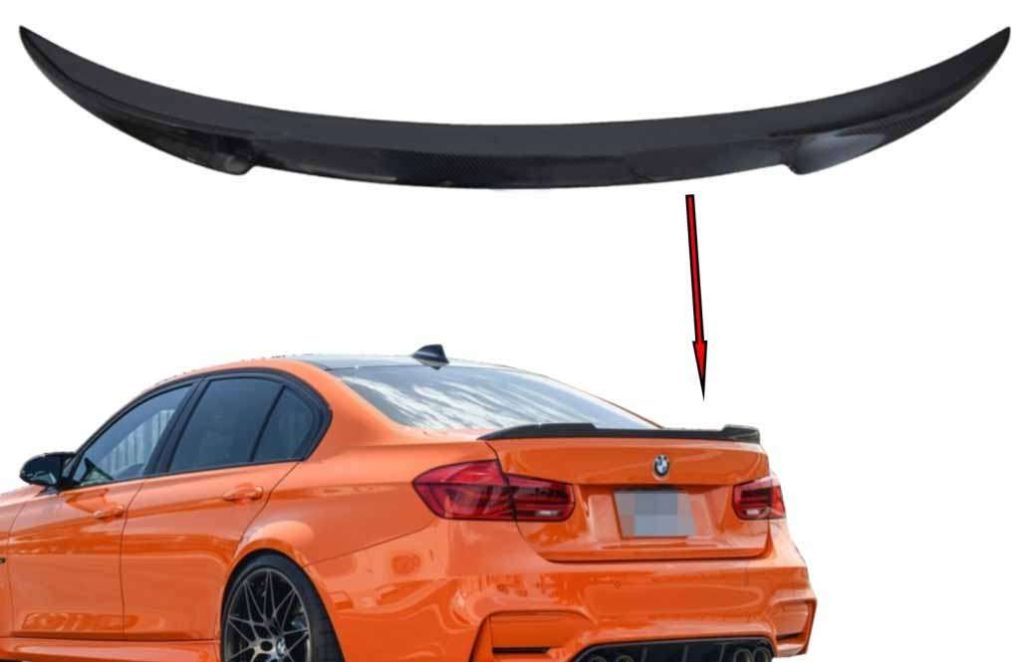Βλησαρούλης Car Center - Trunk Spoiler suitable for BMW 3 Series F30 F80 (2011-2018) M4 Design Real Carbon