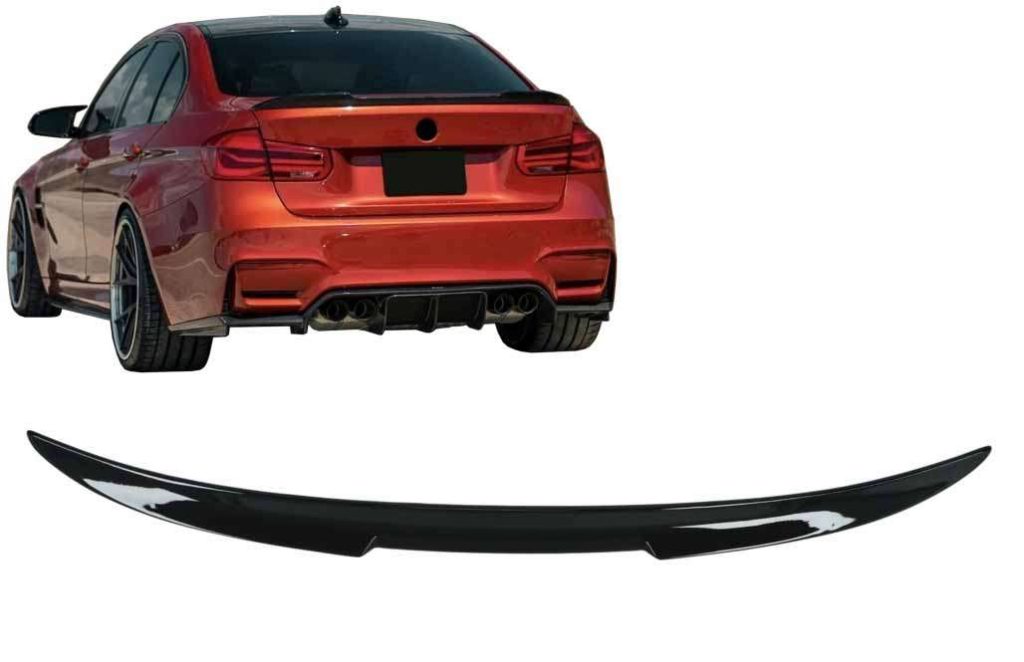 Βλησαρούλης Car Center - Trunk Spoiler suitable for BMW 3 Series F30 F80 M3 Sedan (2011-2019) Piano Black