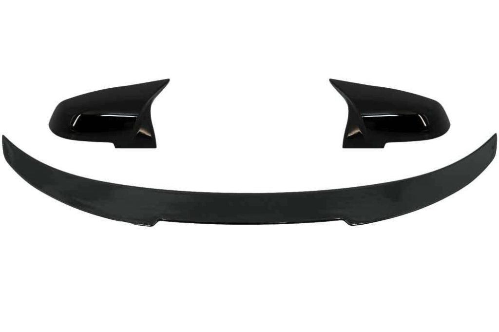 Βλησαρούλης Car Center - Trunk Spoiler with Mirror Covers suitable for BMW 4 Series Gran Coupe F36 (2014-03.2019) M4 CSL Design Black