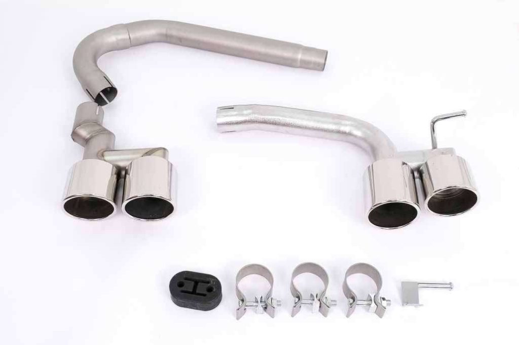 Βλησαρούλης Car Center - Twin Double Exhaust Systems Muffler Tips Suitable for BMW 3 Series F30 F31 (2011-2018) M3 M Sport Design