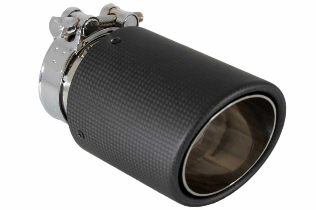 Βλησαρούλης Car Center - Universal Exhaust Muffler Tip Carbon Fiber Matte Finish Inlet 6.8cm / 2.67inch