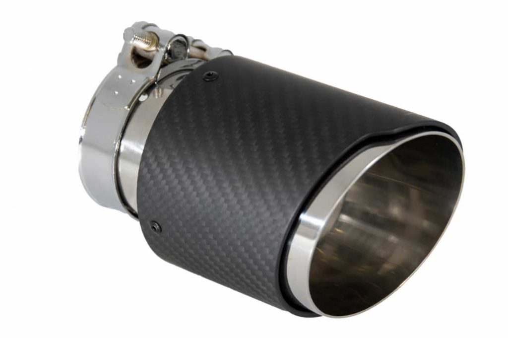 Βλησαρούλης Car Center - Universal Exhaust Muffler Tip Carbon Fiber Matte Finish Inlet 6cm/2.36inch