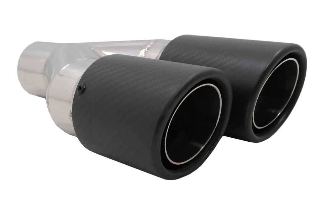 Βλησαρούλης Car Center - Universal Exhaust Muffler Tip Carbon Fiber Matte Finish Left Side