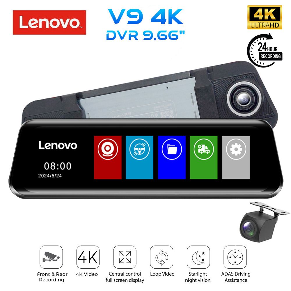 Βλησαρούλης Car Center - LENOVO DVR V9_4K MIRROR (9.66")
