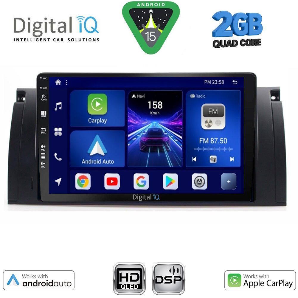 Βλησαρούλης Car Center - DIGITAL IQ BXC 3045_CPAA (9inc) MULTIMEDIA TABLET for BMW Series 5 (E39) mod. 1997-2005 | X5 (E53) mod. 1999-2006
