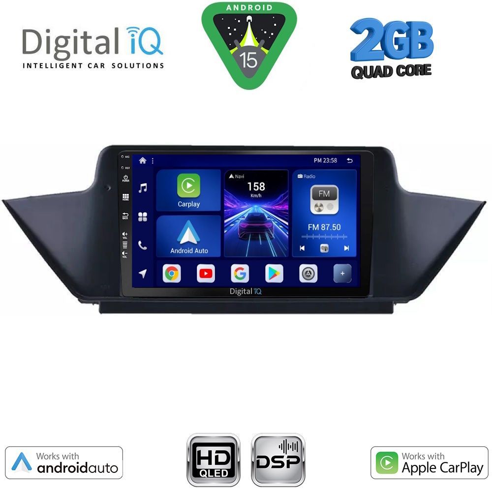 Βλησαρούλης Car Center - DIGITAL IQ BXC 3056_CPAA (10inc) MULTIMEDIA TABLET for BMW X1 mod. 2009-2015