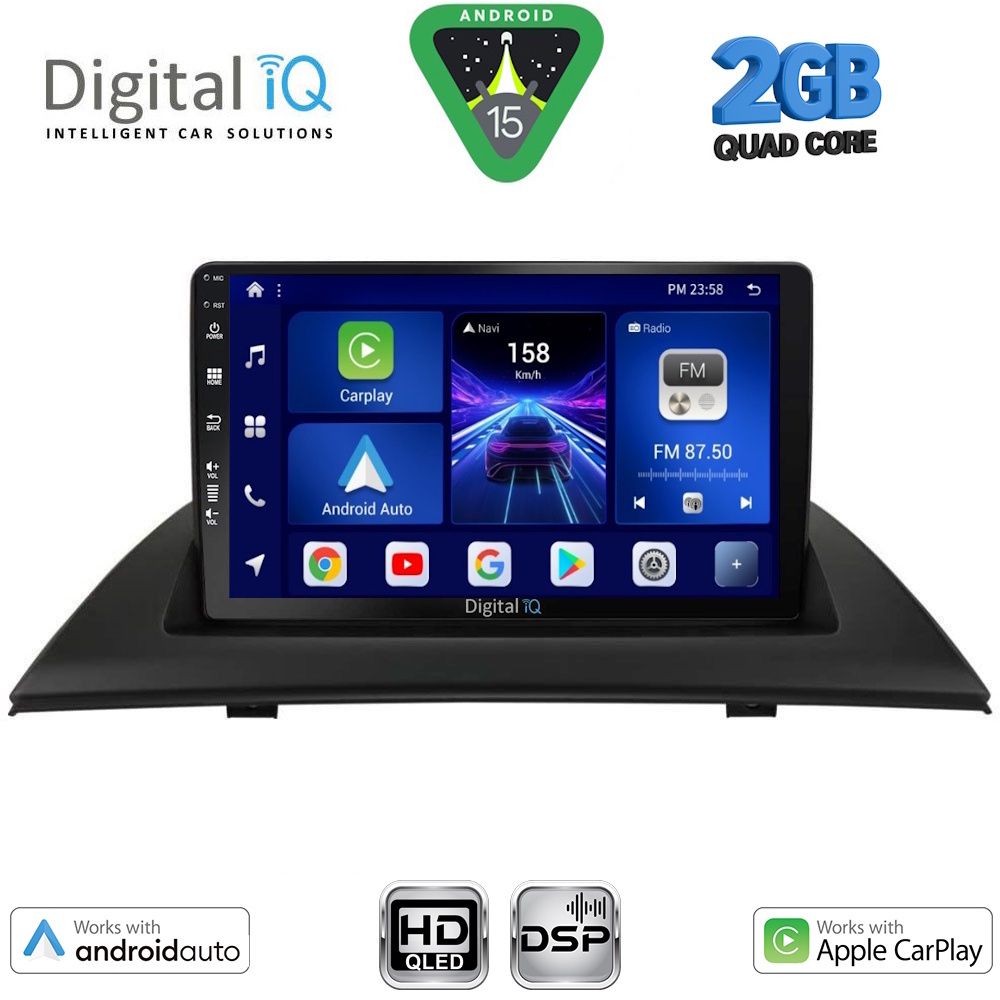 Βλησαρούλης Car Center - DIGITAL IQ BXC 3058_CPAA (9inc) MULTIMEDIA TABLET for BMW X3 (E83) mod. 2003-2010