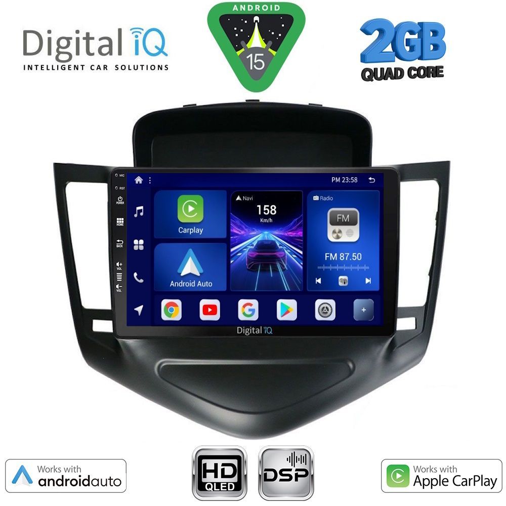 Βλησαρούλης Car Center - DIGITAL IQ BXC 3076_CPAA (9inc) MULTIMEDIA TABLET for CHEVROLET CRUZE mod. 2008-2012