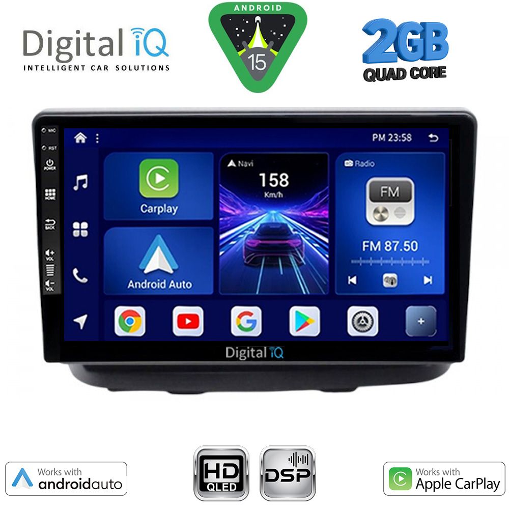 Βλησαρούλης Car Center - DIGITAL IQ BXC 3135_CPAA (10inc) MULTIMEDIA TABLET for FIAT DOBLO mod. 2002-2009