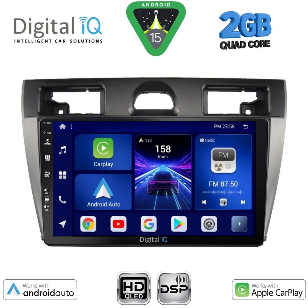 Βλησαρούλης Car Center - DIGITAL IQ BXC 3153_CPAA (9inc) MULTIMEDIA TABLET for FORD FIESTA mod. 2005-2008
