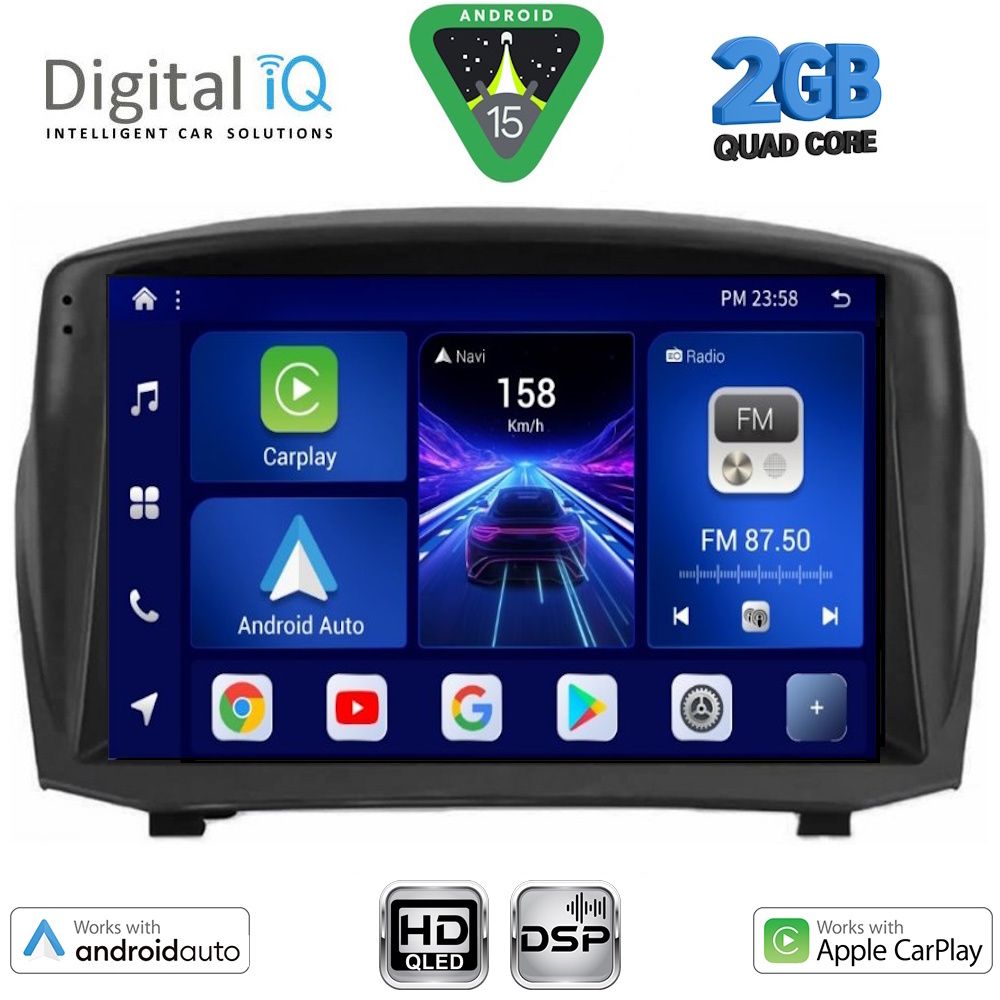 Βλησαρούλης Car Center - DIGITAL IQ BXC 3154B_CPAA (9inc) MULTIMEDIA TABLET for FORD FIESTA mod. 2008-2017