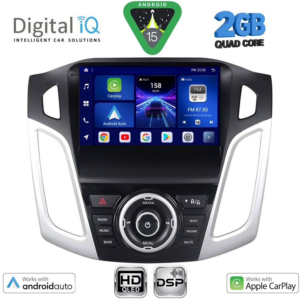 Βλησαρούλης Car Center - DIGITAL IQ BXC 3157_CPAA (9inc) MULTIMEDIA TABLET for FORD FOCUS mod. 2011-2018