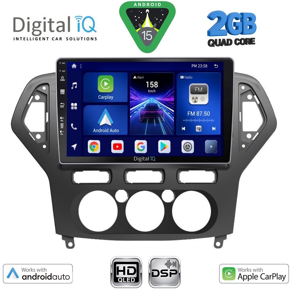 Βλησαρούλης Car Center - DIGITAL IQ BXC 3162_CPAA A/C (10inc) MULTIMEDIA TABLET for FORD MONDEO mod. 2007-2011