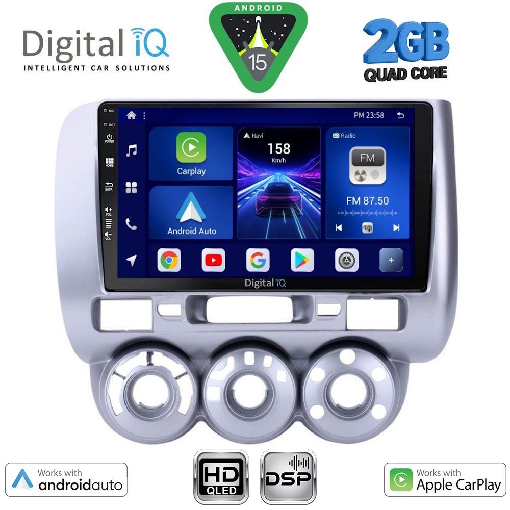 Βλησαρούλης Car Center - DIGITAL IQ BXC 3210_CPAA A/C (9inc) MULTIMEDIA TABLET for HONDA JAZZ mod. 2002-2008