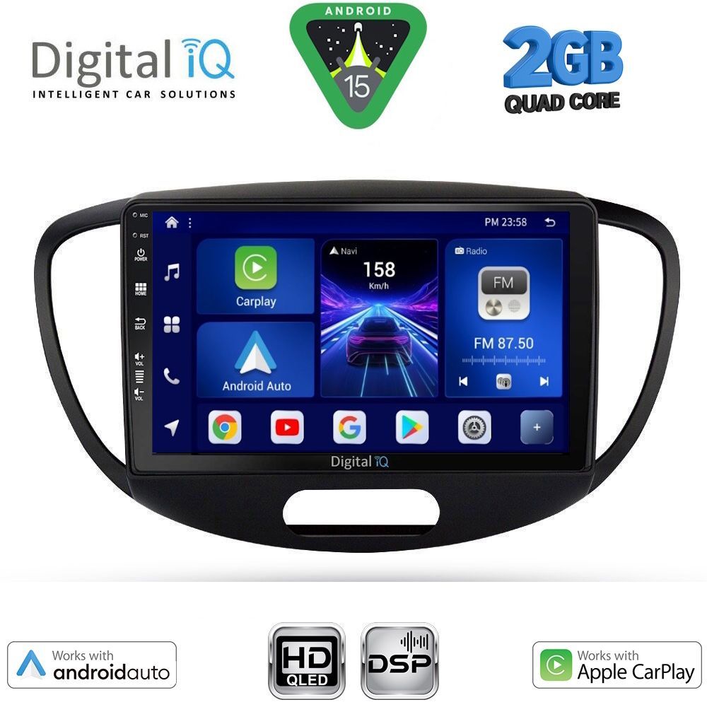 Βλησαρούλης Car Center - DIGITAL IQ BXC 3223_CPAA (9inc) MULTIMEDIA TABLET for HYUNDAI i10 mod. 2008-2013