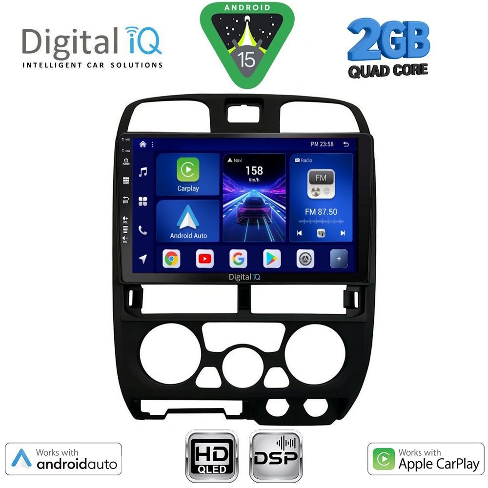 Βλησαρούλης Car Center - DIGITAL IQ BXC 3253BL_CPAA (9inc) MULTIMEDIA TABLET for ISUZU D-MAX mod. 2002-2008 (BLACK)