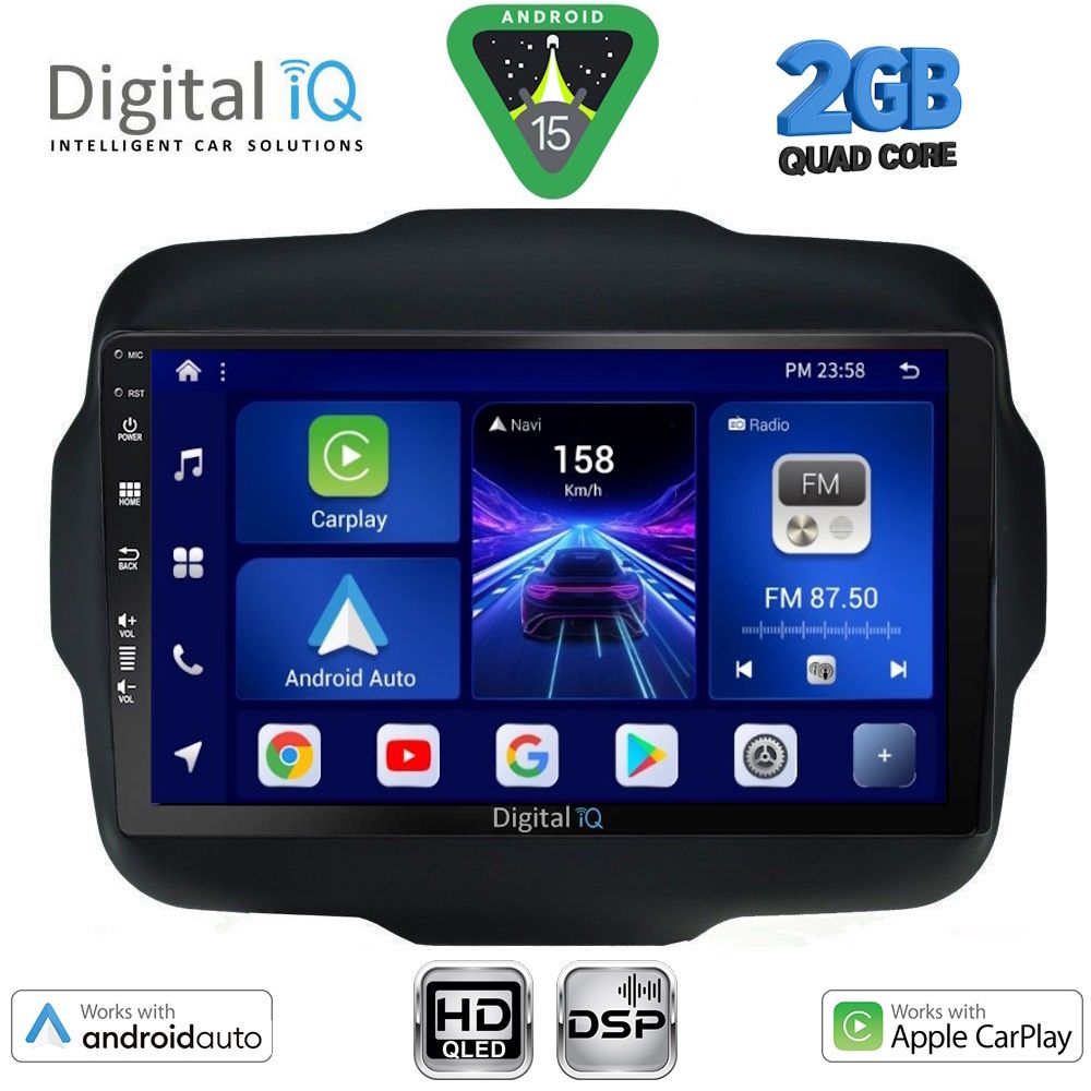 Βλησαρούλης Car Center - DIGITAL IQ BXC 3290_CPAA (9inc) MULTIMEDIA TABLET for JEEP RENEGADE mod. 2014>